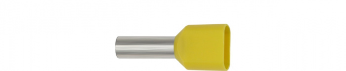 Wiha Dvojitá dutinka vodiče s plastovým límcem 50 St., barevný kód DIN 2 x 6 (43952)