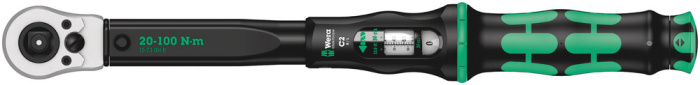 Click-Torque C 2 Push R/L - nastavitelný momentový klíč pro utahování doprava a doleva, 20-100 Nm, 1/2" x 20-100 Nm