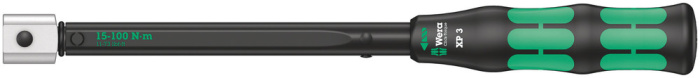 Přednastavené momentové klíče Click-Torque XP 3 pro nástrčné nástroje, 15-100 Nm, 15 Nm, 9x12 x 15,0 Nm x 15-100 Nm