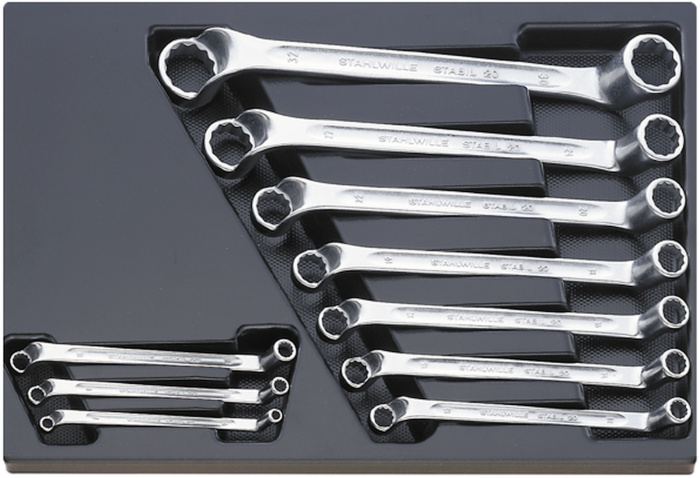 Oboustranný Očkoplochý klíč   ES 20/10,6X7-30X32MM 3/3- 10-ks.