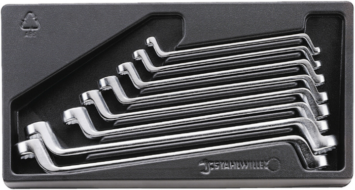 Oboustranný Očkoplochý klíč   ES 20/8,6X7-19X22MM 1/3- 8-ks.