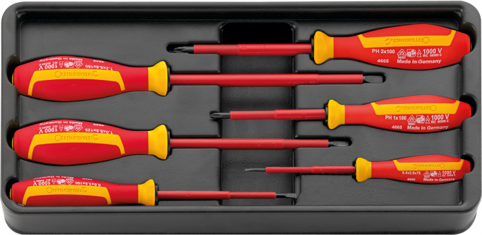 DRALL+ sada šroubováků   ES 4660/4665 1000V/6 1/3- 6-ks.