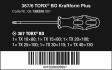 367/6 Sada šroubováků TORX® BO Kraftform + stojánek, 6 dílný