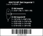 454/10 HF Set Imperial 1, sada šroubováků Hex-Plus s příčnou rukojetí a přidržovací funkcí, palcové, 10 dílný