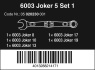 6003 Joker 5 Set 1 Sada očkoplochých klíčů, 5 dílný
