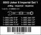 6003 Joker 8 Imperial Set 1 sada očkoplochých klíčů, palcové, 8 dílný