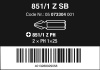 851/1 Z SB Bity, PH 1 x 25 mm, 2 dílný