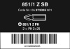 851/1 Z SB Bity, PH 2 x 25 mm, 2 dílný