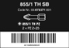 855/1 TH SB Bity, PZ 2 x 25 mm, 2 dílný