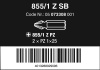 855/1 Z SB Bity, PZ 1 x 25 mm, 2 dílný
