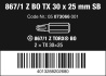 867/1 Z Bity TORX® BO SB s otvorem, TX 30 x 25 mm, 2 dílný