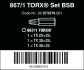 867/1 SB Bity TORX®, 3 dílný