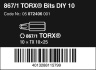 867/1 DIY Bity TORX®, TX 10 x 25 mm, 10 dílný
