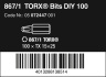 867/1 Bity TORX® DIY 100, TX 15 x 25 mm, 100 dílný