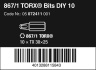 867/1 DIY Bity TORX®, TX 30 x 25 mm, 10 dílný