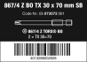 867/4 Z SB Bity TORX® BO s otvorem, TX 30 x 70 mm, 2 dílný