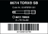 867/4 Z Bity Z TORX® SB, TX 15 x 50 mm, 2 dílný