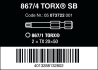 867/4 Z Bity Z TORX® SB, TX 20 x 50 mm, 2 dílný
