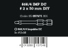 868/4 IMP DC DIY Impaktor bity s vnitřním čtyřhranem, # 2 x 50 mm, 5 dílný