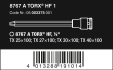 8767 A TORX® HF 1 sada zástrčných nástavců Zyklop TORX®, s přidržovací funkcí, upínací část 1/4", 4 dílný