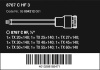 8767 C TORX® HF 3 sada bitových nástavců Zyklop TORX®, s přidržovací funkcí, upínací část 1/2", 9 dílný