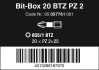 Bit-Box 20 BTZ PZ, PZ 2 x 25 mm, 20 dílný