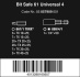 Bit-Safe 61 Universal 4, 61 dílný