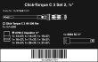 Click-Torque C 3 Set 2 pro šroubování do betonu, 40-200 Nm, 11 dílný