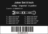 6000 Joker 8 Imperial Set 1 Sada ráčnových očkoplochých klíčů, palcový, 8 dílný