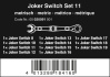 6001 Joker Switch 11 Set 1 Sada ráčnových očkoplochých klíčů, 11 dílný