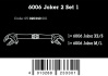 6006 Joker 2 Sada 1 Samonastavitelný dvojitý otevřený klíč, 2 dílný
