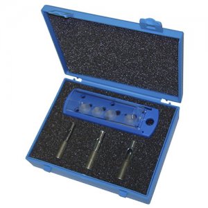 sada vrtáků s diamantovým zrnem na obklady a dlažby 6,8,10mm, přípravek na chlazení vodou, 4ks