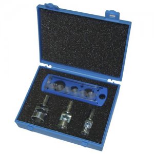 sada vrtáků s diamantovým zrnem na obklady a dlažby 15,20,25mm,  přípravek na chlazení vodou, 4ks