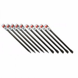 sada sekáčů SDS-max: 5xšpičák 400mm, 5x sekáč plochý 400x25mm, 10ks