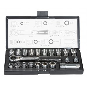 sada nástrčných klíčů průchozích 3/8 "a7/16"a1/2 "a9/16"a5/8 "a11/16"a3/4"a10/11/12/13/14/15/16/17/1