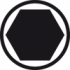 Wiha Šestihranný čípkový klíč s kulovou hlavou, krátký. Šestihranná kulová hlava, krátká, matně chromovaná 3.0 mm (40404)