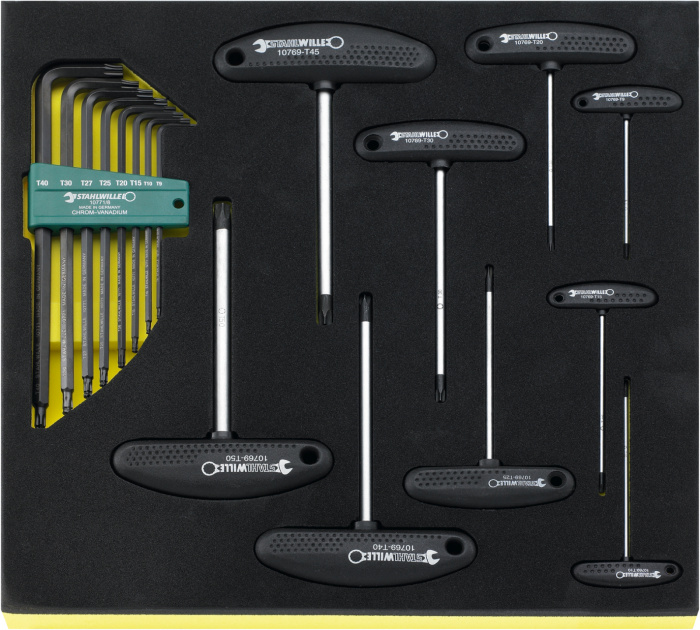 Imbusové klíč TCS 10769+10771/17 2/3- 17-ks.