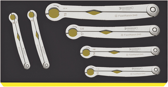 Ráčnové klíč  No.TCS 240/6 1/3- 6-ks.