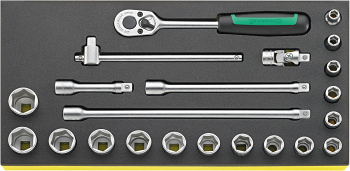 TCS 456/16/6 22-dílná sada s ráčnou