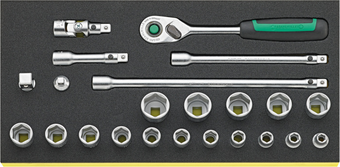 Sada nářadí   TCS 3/8 ZOLL 456/16/7 QR 1/3- 23-ks.