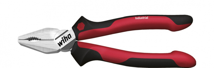 Wiha Kombinované kleště Industrial s DynamicJoint® a OptiGrip se zvláště dlouhým stříhacím břitem 200&#160;mm, 8" (34308)