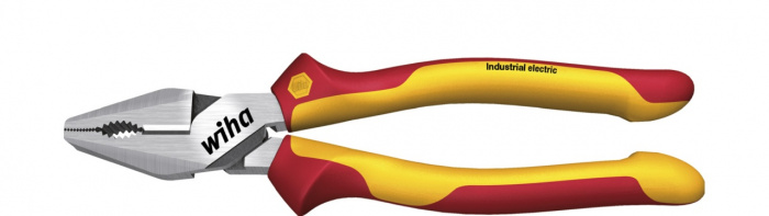 Wiha Silné kombinované kleště Industrial electric s DynamicJoint® a OptiGrip v blistru 225&#160;mm, 9" (35465)