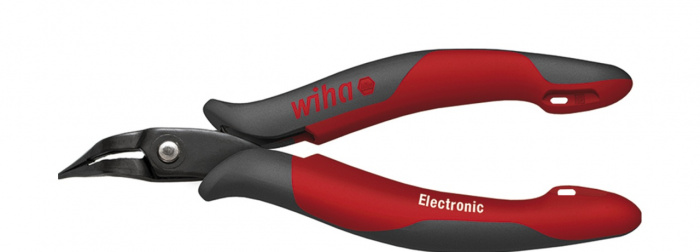 Wiha Úzké ploché kleště Electronic úzká, dlouhá hlava, vyhnutý tvar, asi 40° 133&#160;mm, 5 1/4" (41015)