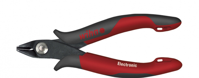 Wiha Kleště štípací stranové Electronic široká, špičatá hlava s malým břitem 135 mm, 5 1/3" (27393)