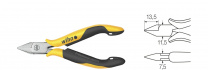 Wiha Kleště štípací stranové Professional ESD široká, špičatá hlava bez břitu 115 mm, 4 1/2" (27445)