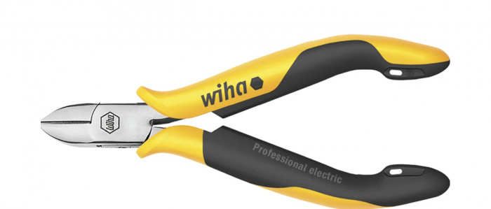 Wiha Kleště štípací stranové Professional ESD široká, polokruhová hlava s břitem 115 mm, 4 1/2" (27448)