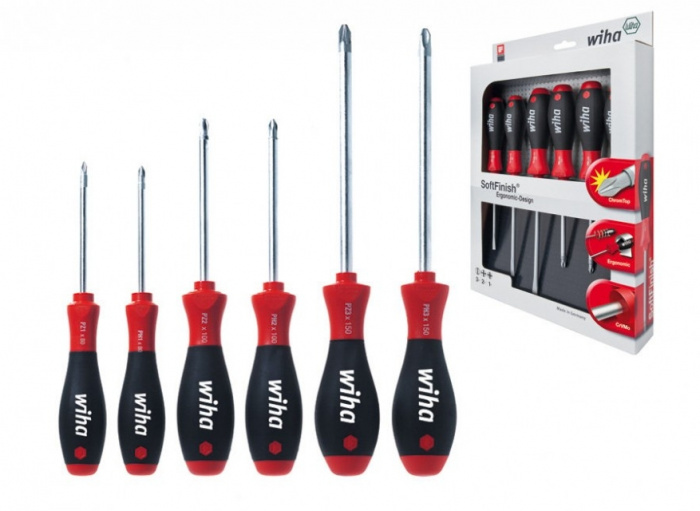 ŠROUBOVÁK SOFTFINISH PHILLIPS/POZIDRIV, SADA 6DÍLNÁ