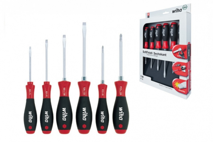 ŠROUBOVÁK SOFTFINISH PLOCHÝ/POZIDRIV, SADA 6DÍLNÁ