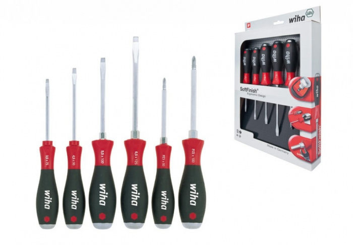 ŠROUBOVÁK SOFTFINISH PLOCHÝ/POZIDRIV, SADA 6DÍLNÁ