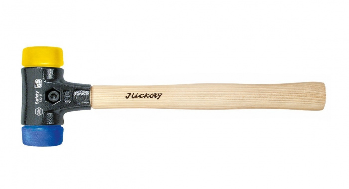 KLADIVO S MĚKKOU PLOCHOU SAFETY 40x325mm MODRÁ/ ŽLUTÁ